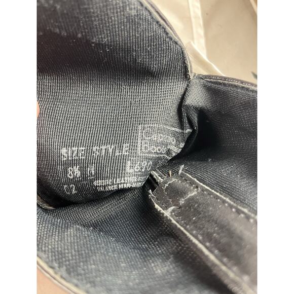 Capezio USA Black Fringe Cowgirl Boots 8.5M Leather Western Look Womens Vintage - Picture 7 of 7